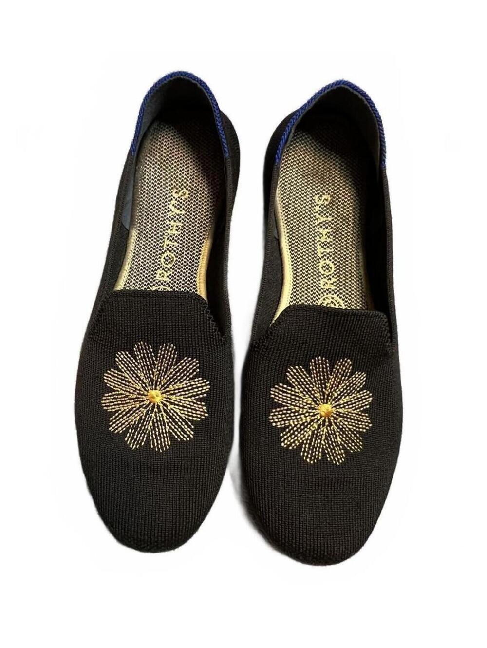 Rothy's Limited Edition Holiday Golden Sunburst Loafers Whimsigoth Size W9 - Picture 5 of 8